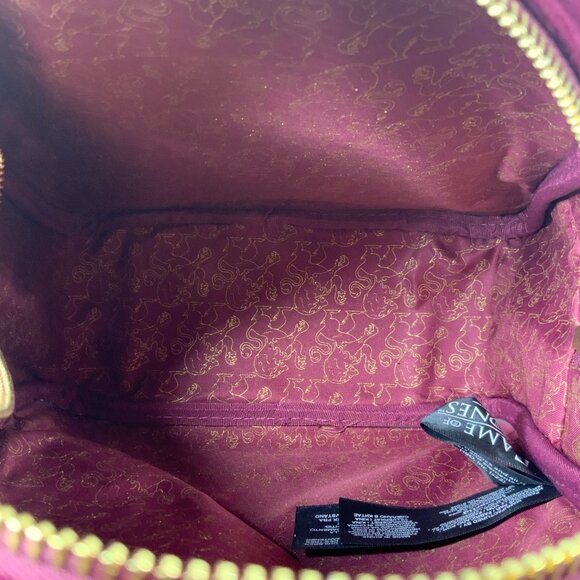 Loungefly Game of Thrones Joffrey Cosplay Mini Backpack Burgundy Gold NWT - Picture 11 of 17